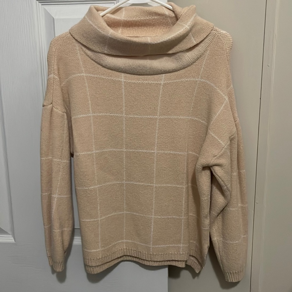 Pink Lily Cowl Neck Sweater